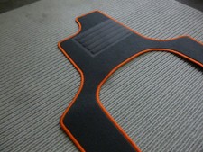 $$$ Original Lengenfelder Fußmatte passend für Renault Twizy + Rand ORANGE +NEU