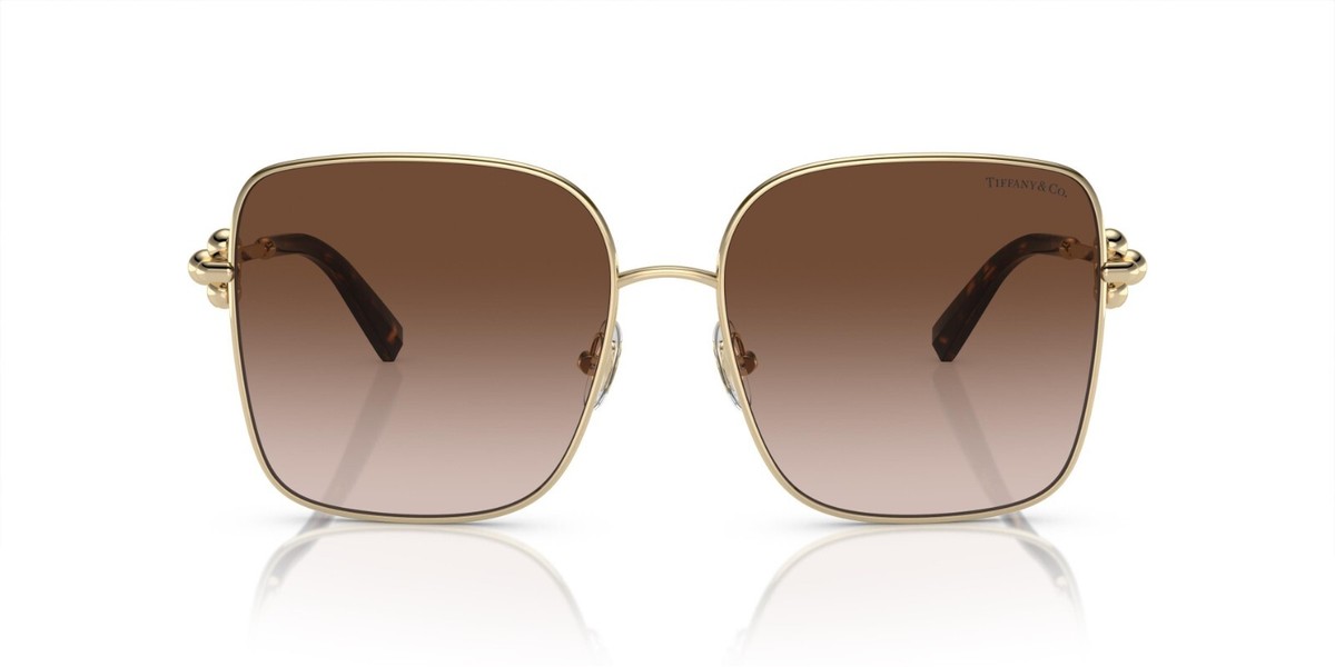 Tiffany TF 3094 Pale Gold/Brown Shaded (6021/3B) Sunglasses | eBay