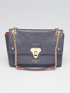 Louis Vuitton Marine Rouge Monogram Empreinte Leather Saint Sulpice PM Bag  with Wallet