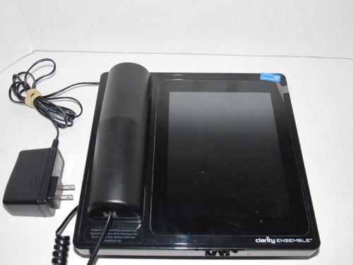 Clarity Ensemble 8" Touchscreen Amplified Captioned Telephone w/ClearCaptions - Picture 2 of 5