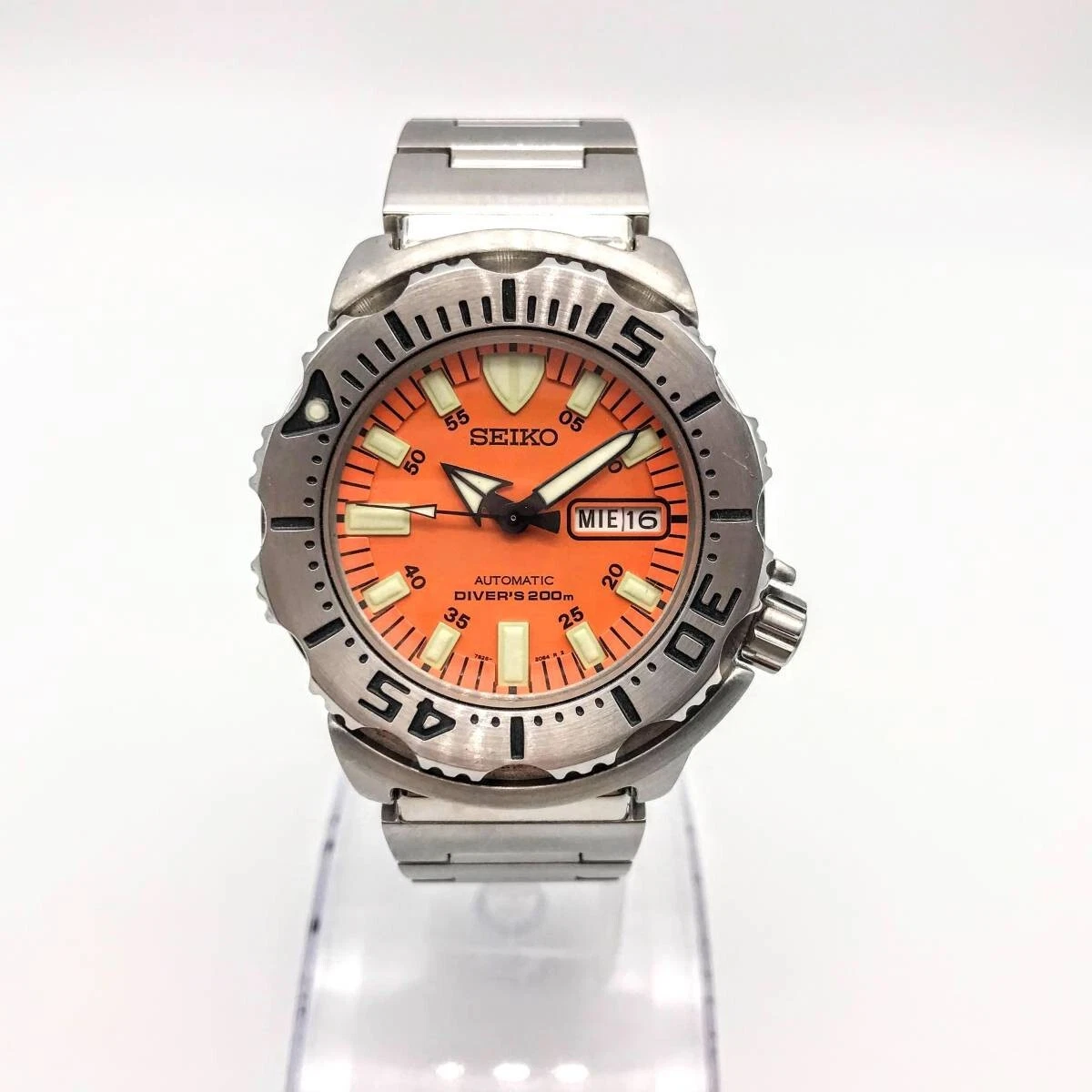 SEIKO AUTOMATIC Orange Monster 7S26-0350 Men&#039;s watch Mint 29665120557 | eBay