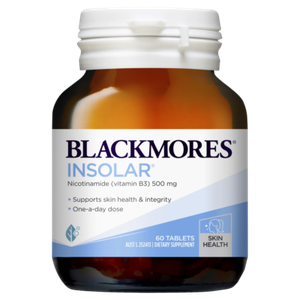Blackmores Insolar 60 Tablets High Dose Vitamin B3 Nicotinamide 500mg