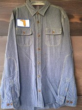 Howler Bros Shirt Florida Denim Button Up Mens XL Long Sleeve Heed The Call Boot