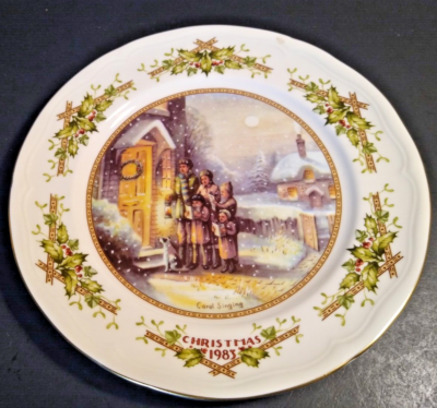 Aynsley 1983 Christmas Plate Lawrence Woodhouse lt. scratching | eBay