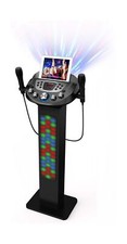 Starion KS829-B Bluetooth Karaoke Machine l Pedestal Design w/Light Show l 4 ...
