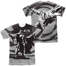 Batman VS Superman Contrast Unisex Adult Halloween Costume T Shirt, S-3XL