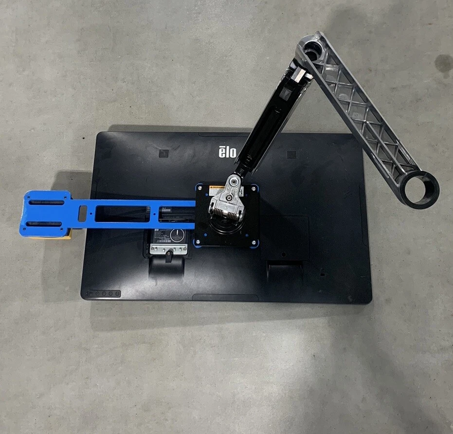 ELO ET2202L 22" Monitor w/ Ergotron Mount & Balluff BAM02HA E-Stop READ - Image 3 of 4