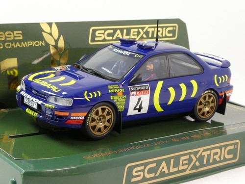 Scalextric Subaru Impreza WRX #4 McRae Rally Weltmeister 1995 1/32 C4428 - Bild 1 von 3