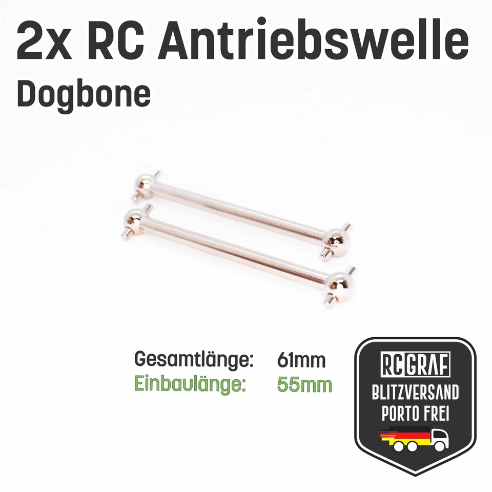 RC Dogbone Antriebswelle Antriebsknochen Achse Car 61 63 70 77 84 86 89,5 101 mm - Bild 3 von 4