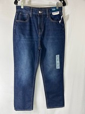 New Women's Size 18 Old Navy Slouchy Straight High Rise Denim Jeans