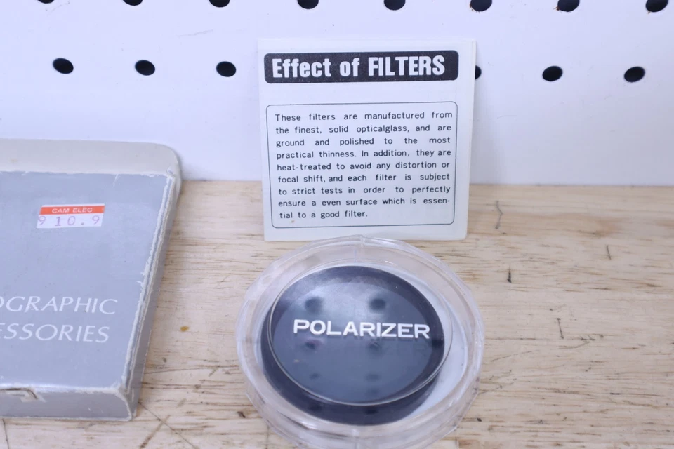 Genuine 49mm Polarizer PL Glass Lens Filter Japan 49 mm Polarizing Coaster 35mm - Image 4 of 4