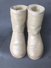 UGG Boots Australia Glitter Shimmer Boots SZ 4 Silver