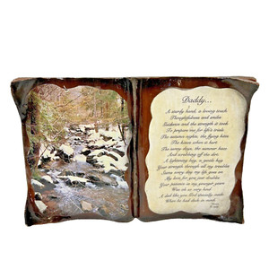 Vintage Shade Tree Creations Daddy Free Standing Plaque 8.75 x 5.75"