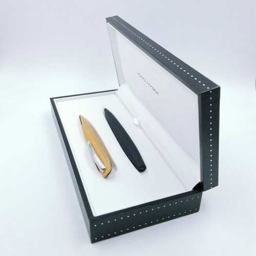 Jorg Hysek Pen Black Rollerball with Leather Case and Original Box - Picture 4 of 12