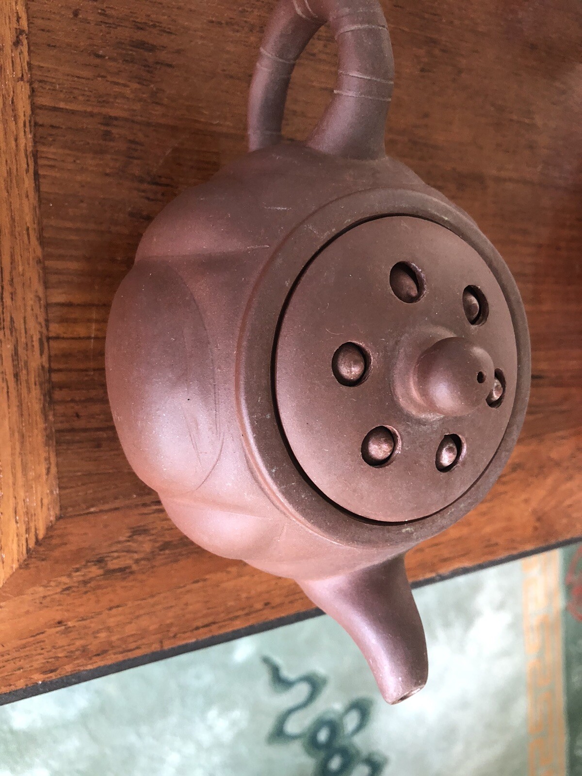 Antique Chinese Yixing Zisha Teapot With Moveable Locus Seeds eBay