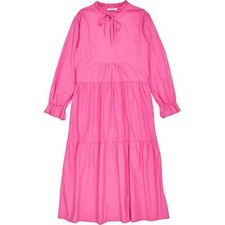 OMNES Pink Cotton Midi Dress
