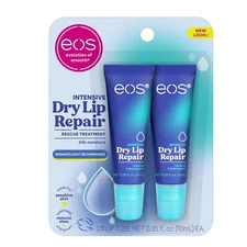eos The Hero Lip Repair, Extra Dry Lip Treatment, 24HR Moisture, Natural Strawbe