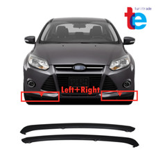 For Ford Focus 2012-2014 Plastic Black Lower Bumper Valence Trim Pair Both For Ford Focus 2012-2014 Plastic Black Lower Bumper Valence Trim Pair Both