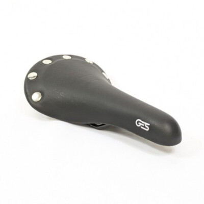Rennrad Sattel Schwarz Vintage mit Nieten, Fahrradsattel, Rennradsattel, Velo