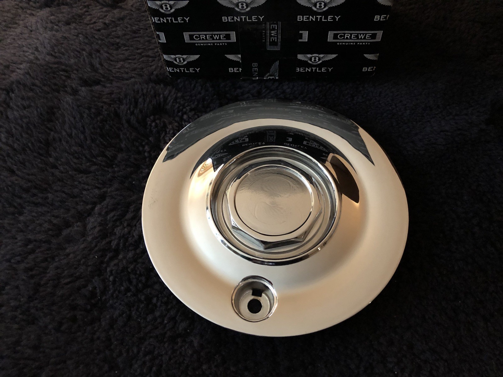 Bentley 1996 Turbo R Brooklands Speedline Chrome Hub Cap Center UT10698 OEM NLA