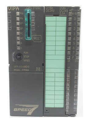 Pre-Owned VIPA 312-5BE13 CPU312SC, SPEED7, 64KB, 16DI, 8DO, PTP Interface