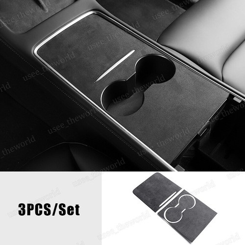 Juego de 4 kits de tapicería de cubierta de reposabrazos para panel de consola para Tesla modelo Y 3 2021-2023 - Imagen 14 de 25
