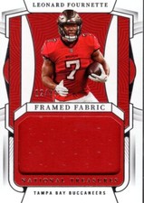 2022 Panini National Treasures Framed Fabric #7 Leonard Fournette Jersey /49