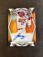 2022 Bowman Chrome JOSHUA BAEZ Invicta Orange Refractor Auto /25 Cardinals