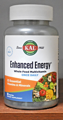KAL Enhanced Energy Once Daily Whole Food Multivitamin 60 Tablets 1 Daily VegTab