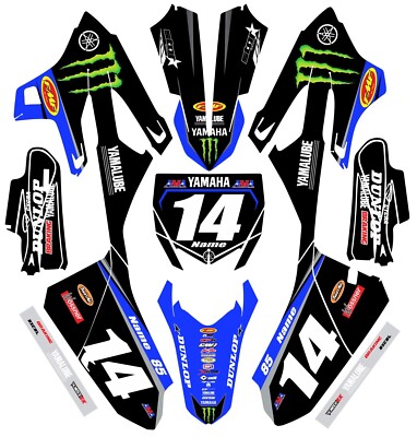 Graphics for Yamaha YZ 85 YZ85 2022-2023 decals custom rider name and number