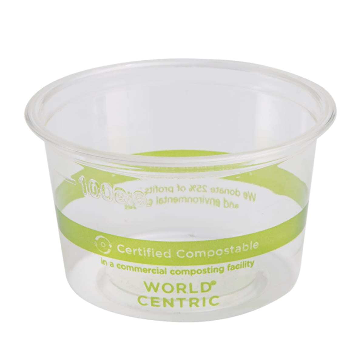 World Centric CP-CS-4S Clear 4 Ounce Portion Cup - 1000 / CS