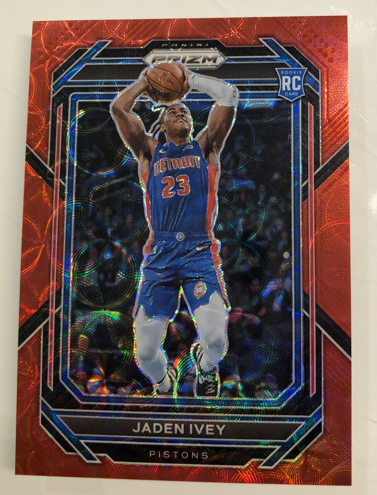 2022-23 Panini Prizm Jaden Ivey #256 Choice Red Prizm /88 RC