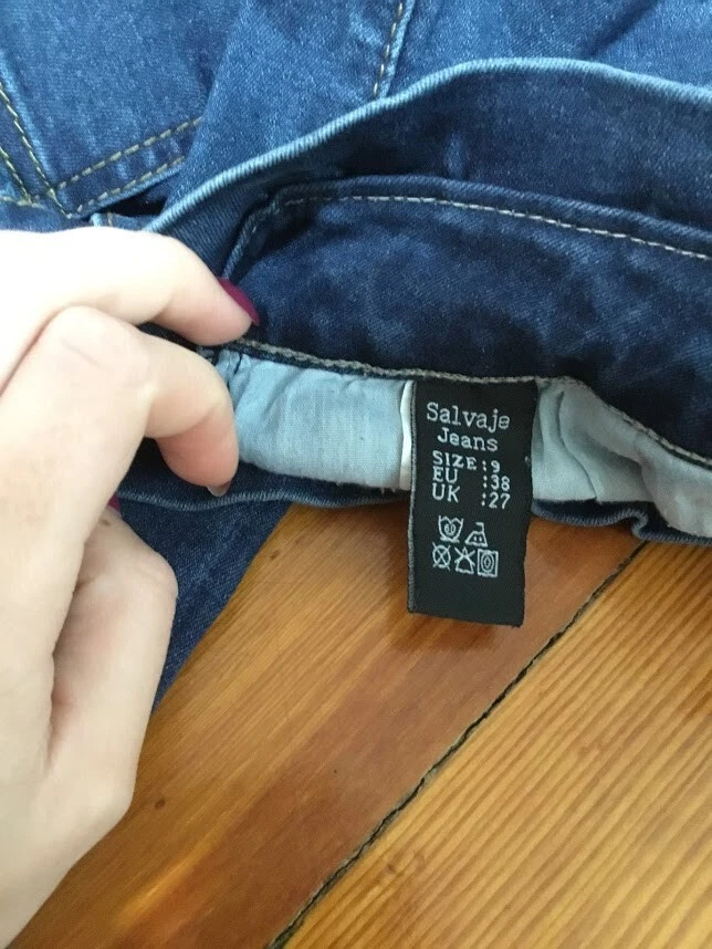 Женские джинсы Salvage из синей хлопковой смеси размер 9 - Изображение 4 из 4