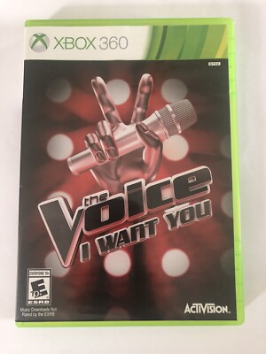 XBOX 360 THE VOICE I WANT YOU VIDEO GAME 