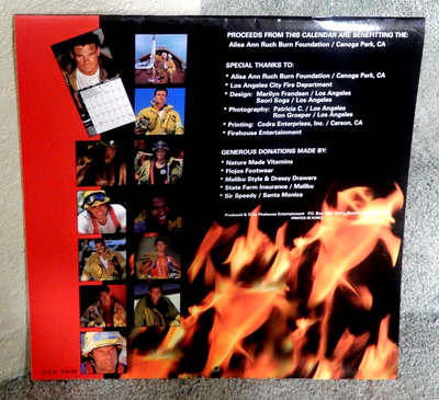 FIREFIGHTERS 1998 Calendar LOS ANGELES COUNTY HUNK California 12 X 12  SIGNED VTG | eBay