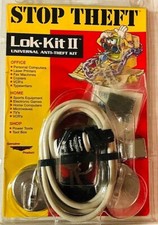 Stop Theft Lock Lok Kit II Universal Anti Theft Kit Office Home Shop Electronics