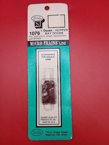 KADEE MICRO-TRENES LÍNEA ESCALA N 1076 1 DOCENA (12) TOLVA PUERTAS BAHÍA ¡NUEVO! | Zustand: New