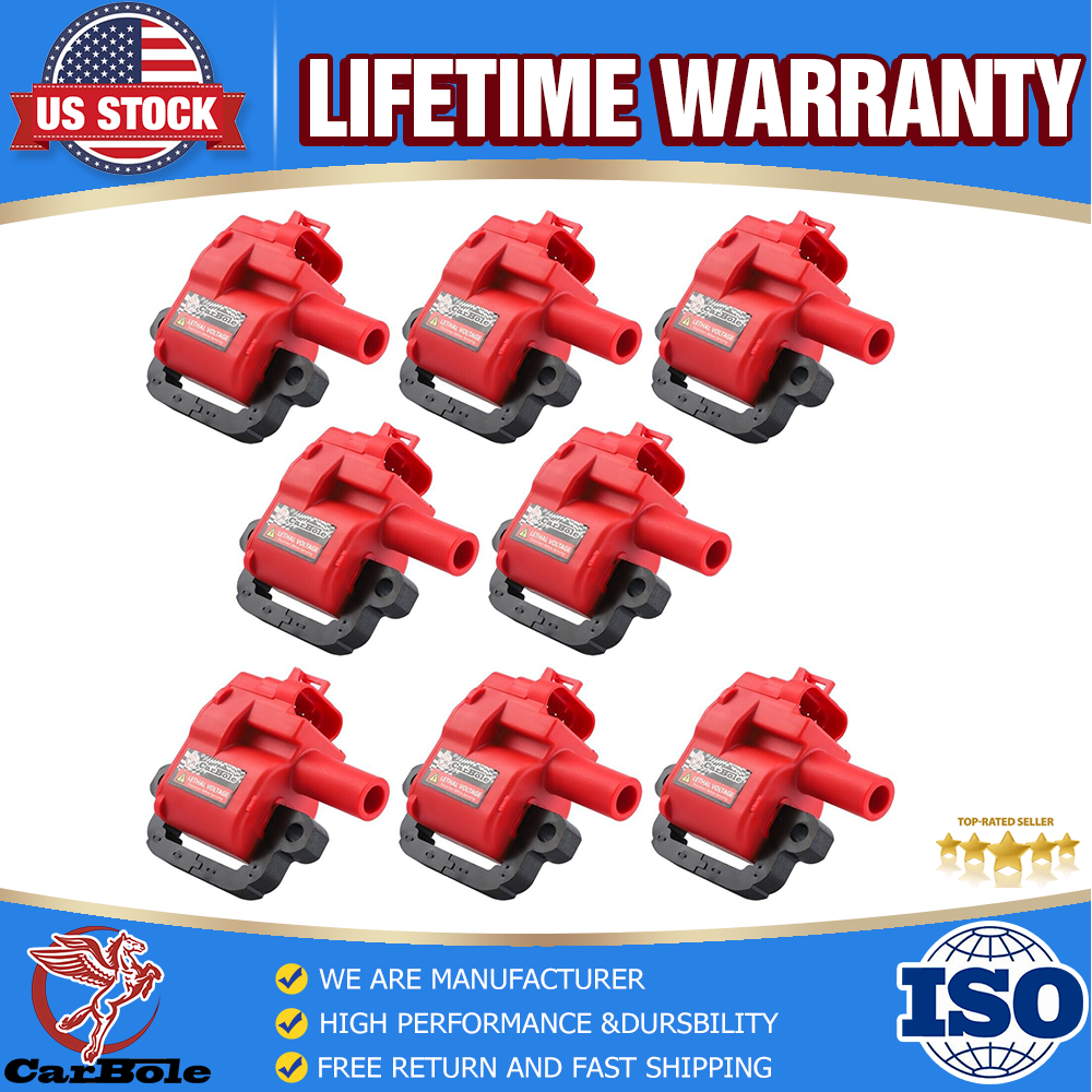 8X High Performance Ignition Coil Pack for Chevy GMC LS1 LS6 D580 C1144 UF192