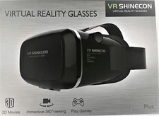 VR Shinecon G01 Plus 3D Blu-Ray Resistant Panorama Virtual Reality Glasses, Wide