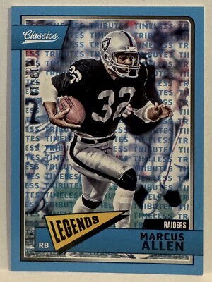 2018 Panini Classics - Timeless Tributes - Blue #138 Marcus Allen, /10, Raiders!