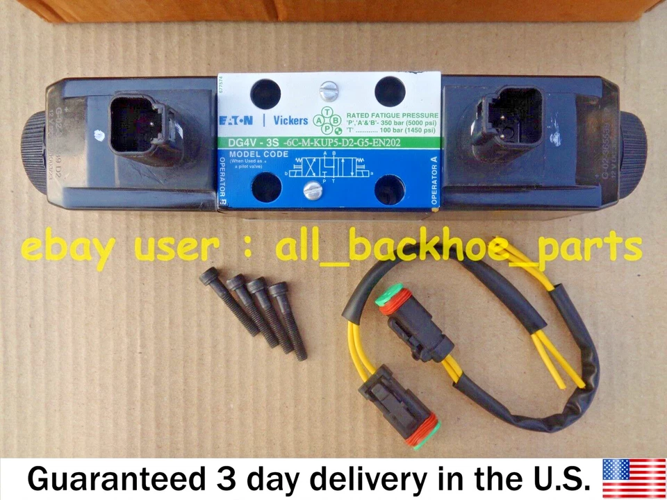 JCB BACKHOE - GENUINE DANFOSS VICKERS SOLENOID VALVE ASSY. (25/104700 25/220998) - Image 3 of 4