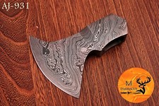 CUSTOM HANDMADE DAMASCUS STEEL AXE HEAD HATCHET VIKING THROWING TOMAHAWK 931