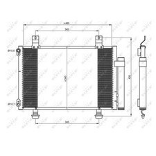 NRF 35645 Condensatore Aria Condizionata Per Suzuki Swift III EZ MZ