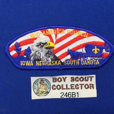 Boy Scout CSP Mid America Council Shoulder Patch IA NE SD 246B1