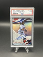 PSA 9 Vladimir Guerrero Jr Auto /99 2021 Topps Chrome Beisbol #BA-VG