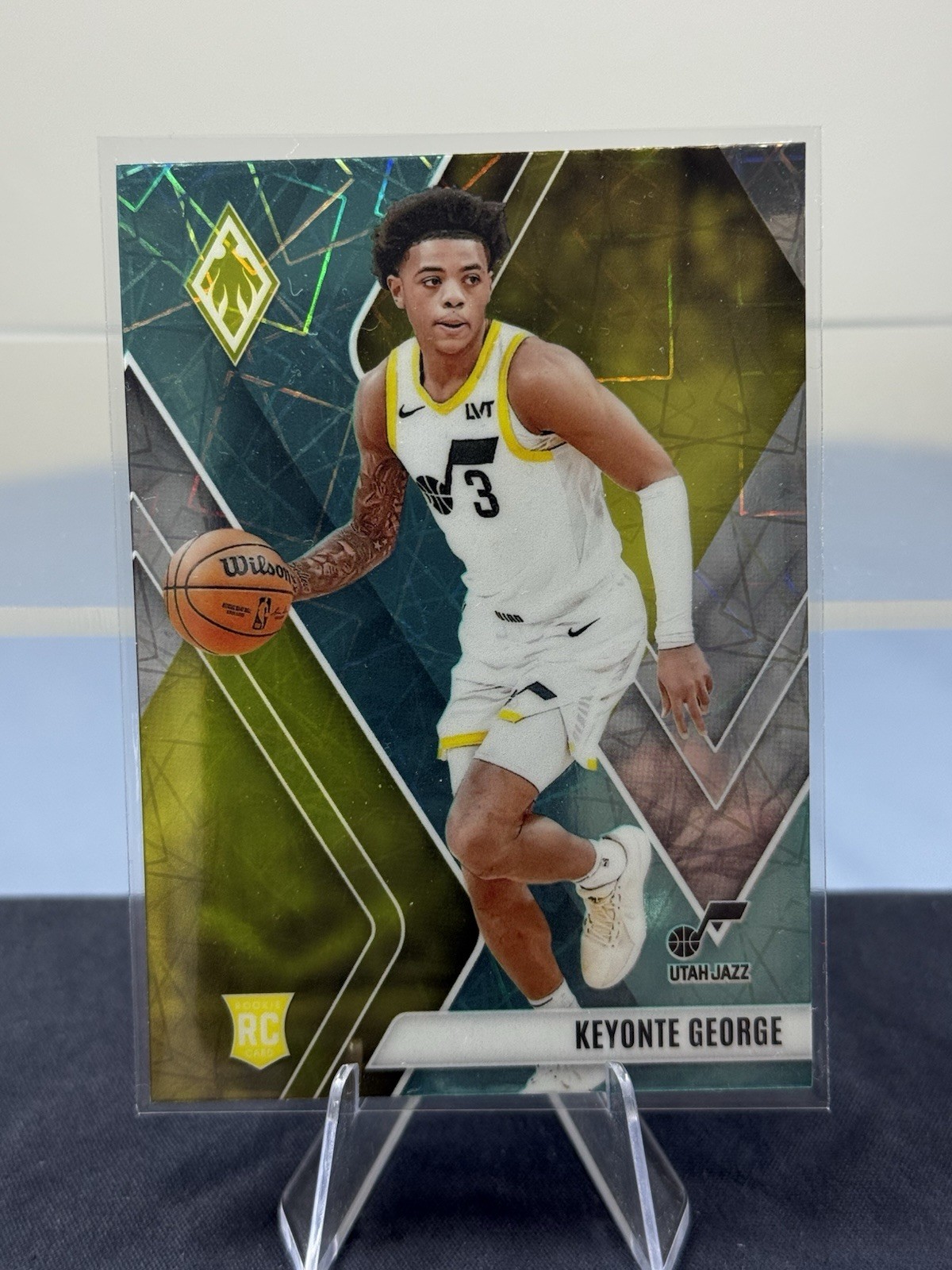 2023-24 Panini Phoenix Keyonte George Teal Lazer Rookie #296 Utah Jazz NBA