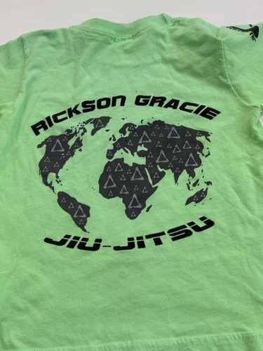 Rickson Gracie Jiu-Jitsu Kids T Shirt Size 6 Used - Picture 7 of 8