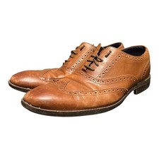 Cole Haan Williams Leather Wingtip Oxford Dress Shoes Brown Men's Size 9.5 M