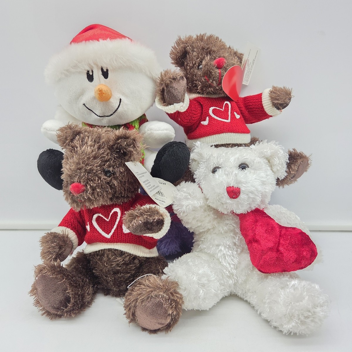 Vtg 1990 DanDee Collector's Choice Plush Bears & Snowman 8