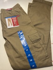 New Levi's Boys Twill Cargo Pant Size 12 Harvest Gold